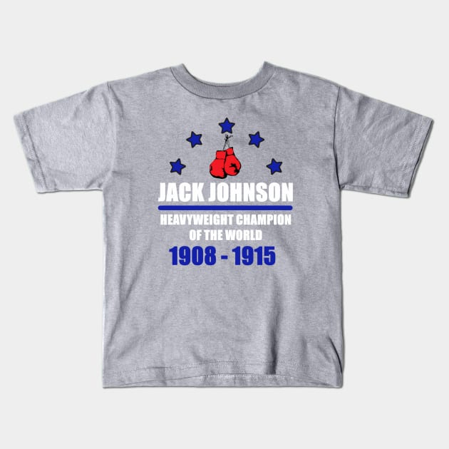 Jack Johnson - Heavyweight Champion of the World Kids T-Shirt by MattyO